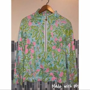 Lilly Pulitzer Skipper Popover Coconut Jungle Size Small